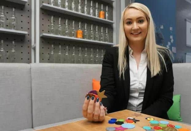 Google's Digital Garage in Sheffield. Amy Coghlan of Attercliffe-based Plastic Tokens.