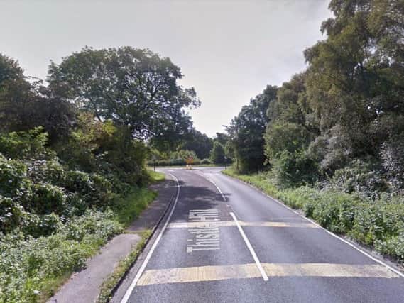 The crash happened on the B6163 at Thistle Hill, near Knaresborough. Picture: Google