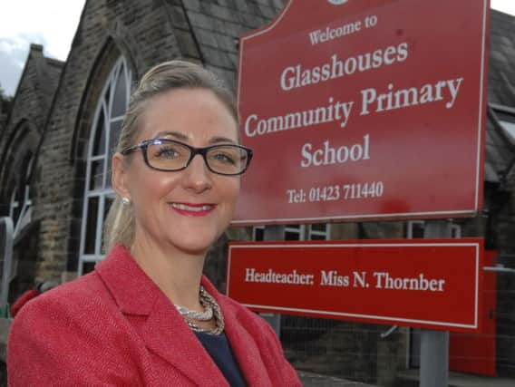 Pupils at Glasshouses Community Primary School were welcomed to the start of a new term by Nicola Thornber