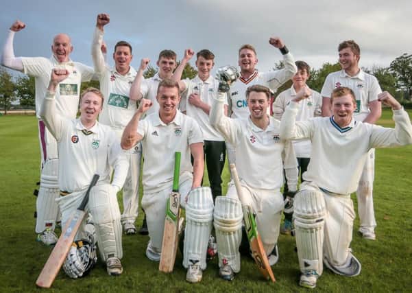 Ouseburn celebrate their title success. Picture: Caught Light Photography