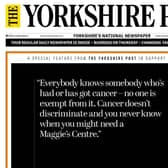 The front page of The Yorkshire Post on Thursday