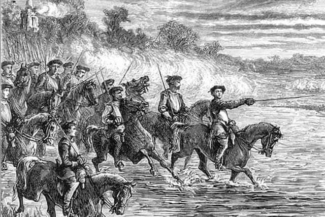 King Charles Is English troops were defeated by the Scots at the battle of Newburn Ford.
