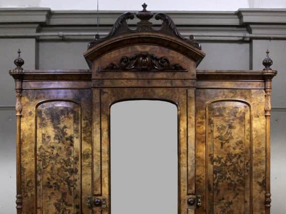 A Victorian wardrobe which sold for 1,600