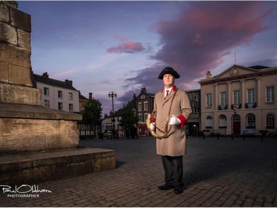 Ripon hornblower Wayne Cobbett: One of many of Ripon's great traditions.
Picture taken by Paul Oldham as part of his brilliant People of Ripon photography project which celebrates everyone who makes our city so special.