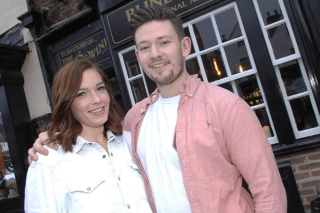 The new landlord and landlady of Blind Jacks in Knaresborough, Christian Ogley and Alice Bennett. (1711074AM2)