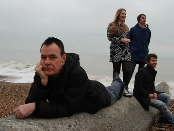 The Wedding Present with David Gedge, front, left.