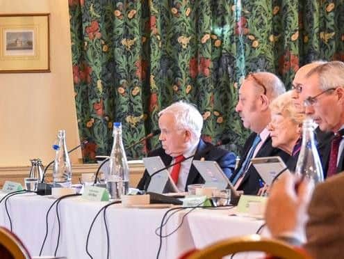 Some of the councillors at the Harrogate area committee meeting of North Yorkshire County Council at the Cairn Hotel. (Picture by Mike Whorley Photography)