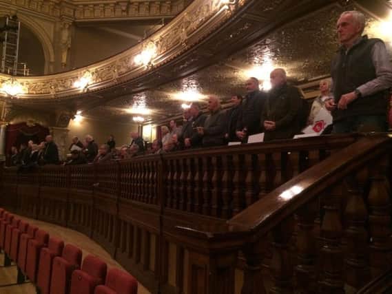 Campaigners gathered at the Royal Hall in Harrogate