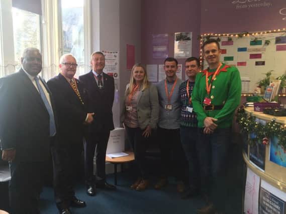 Dignitaries from across the county joined volunteers and service users