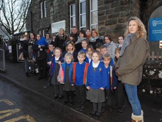 Parents and pupils of Kettlesing Felliscliffe Community Primary School