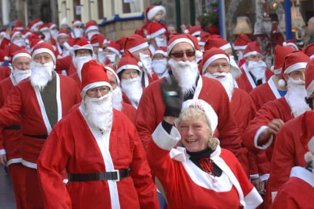 Part of the massive 'Santas Parade' in Pateley Bridge. (1712161AM13)