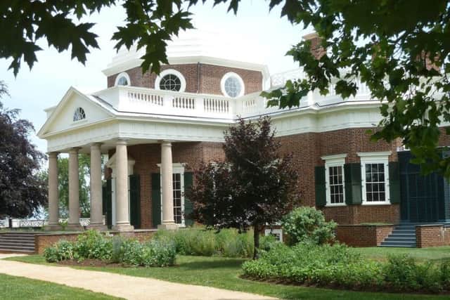 Thomas Jefferson began to design Monticello, his house in Virginia, in 1768. (Copyright - David Winpenny)
