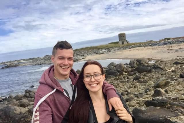 Dan and Leigh-Ann on holiday in Guernsey. Picture: Leigh-Ann Walker