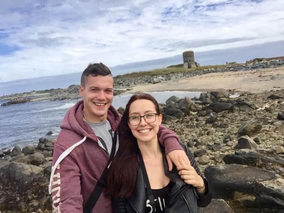 Dan and Leigh-Ann on holiday in Guernsey. Picture: Leigh-Ann Walker