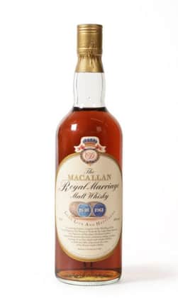 This Macallan Royal Marriage 1948 and 1961 was a star lot, selling for Â£2,700.