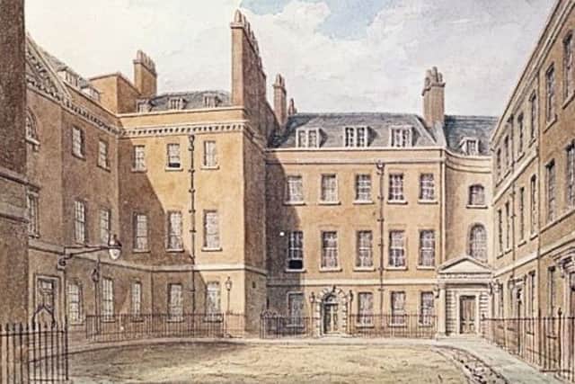 Downing Street in 1827, the year Goderich became Prime Minister.