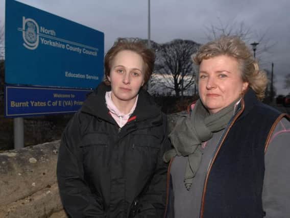 Parents of pupils at Burnt Yates are calling support during the consultation