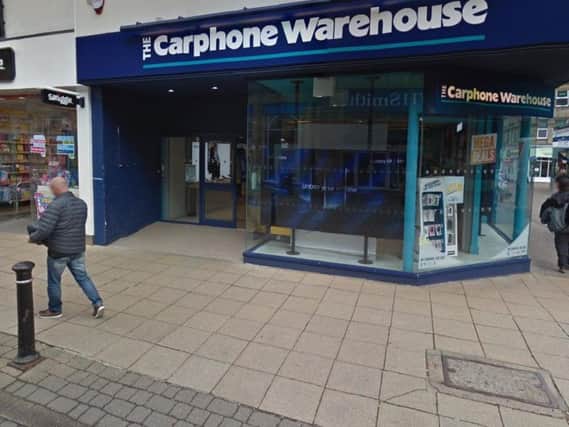 The Carphone Warehouse shop in Cambridge Street, Harrogate. Picture: Google.