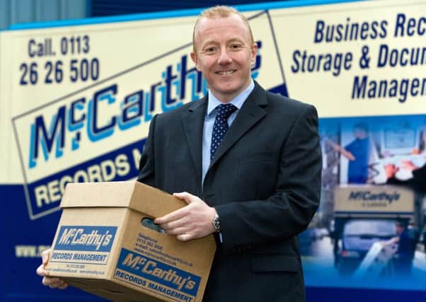 Mike McCarthy of McCarthy's Removals and Storage in Harrogate.