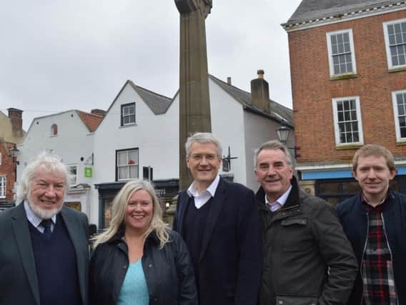 Andrew Jones with Knaresborough Town Councillors have launched their survey