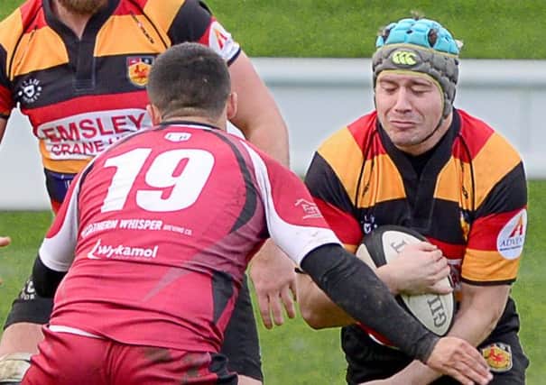 Aarin Yorke's 75th-minute try earned Harrogate RUFC victory at Kendal. Picture: Richard Bown