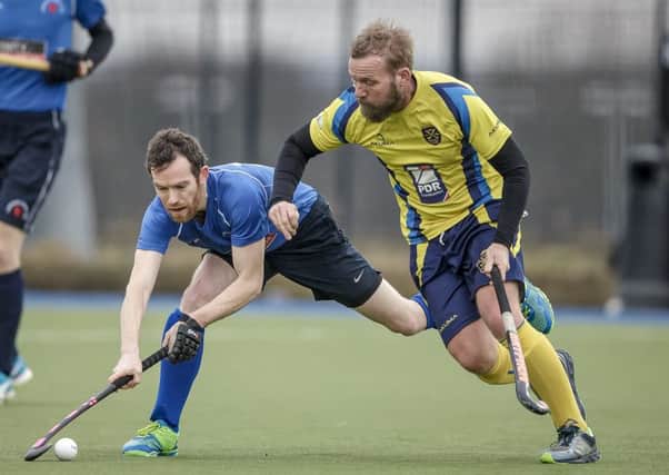 Harrogate Mens 2s were edged out on home turf by Kingston Upon Hull 1s. Picture: Caught Light Photography