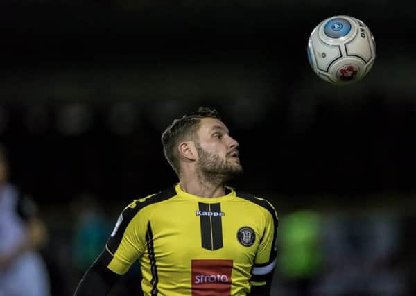 Harrogate Town frontman Simon Ainge. Picture: Caught Light Photography