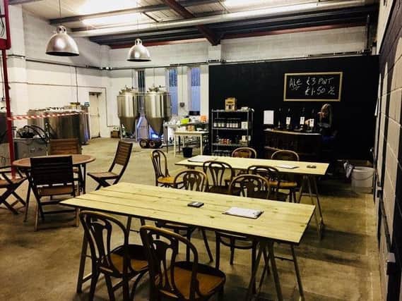The new Brewery Tap room at the Harrogate Brewing Company's plant in Harrogate.