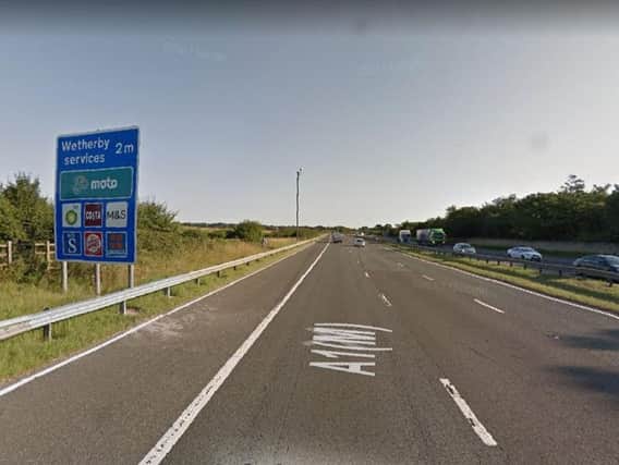 The A1M near Wetherby. Image: Google