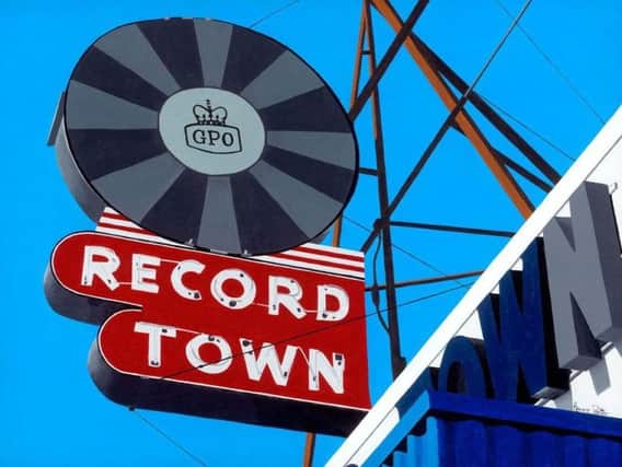 Record Town by artist Horace Panter.