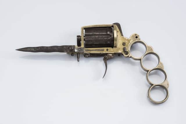 French Apache knuckle duster knife revolver, c.1875, Â£1,200-Â£1,800.