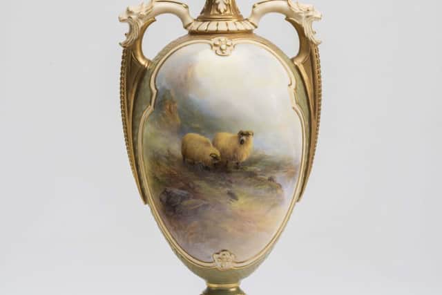 Royal Worcester vase and cover, 1912, estimate Â£2,000-Â£3,000.