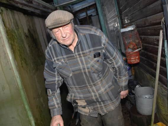 Ken Horner discovered the front door of his property on Haggs Roadsmashed open