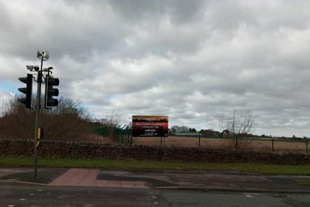 One billboard in Harlow Hill, Harrogate.