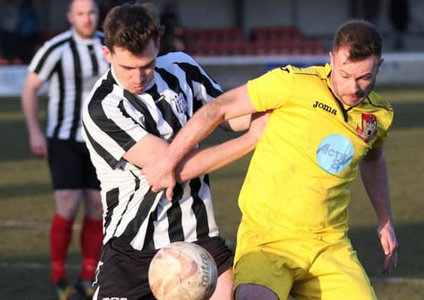 Steve Bromley was on target for Knaresborough Town in Saturday's success at Brigg Town. Picture: Craig Dinsdale
