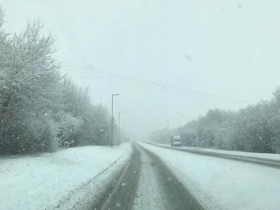 The Office for the Police and Crime Commissioner for North Yorkshire tweeted a picture of the A61 this morning