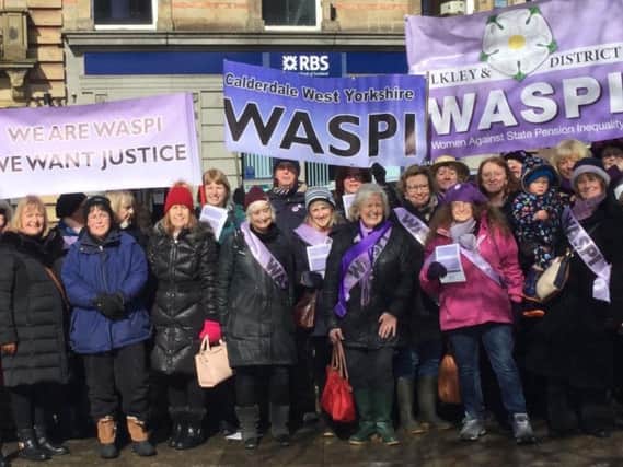 WASPI campaigners in Harrogate.