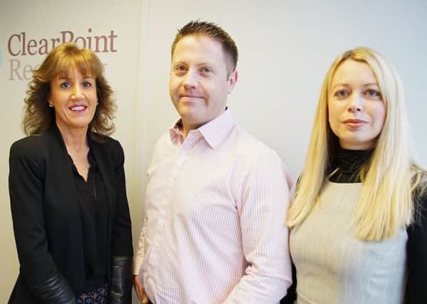 Clearpoint Recyclings commercial director Duncan Oakes with accounts administrator Tracey Bowling (left) and development director Sarah Sanpher. (S)