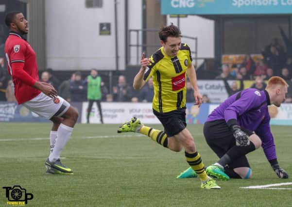 Harrogate Town play Gainsborough Trinity at the CNG Stadium on Saturday. Picture: Town Pix
