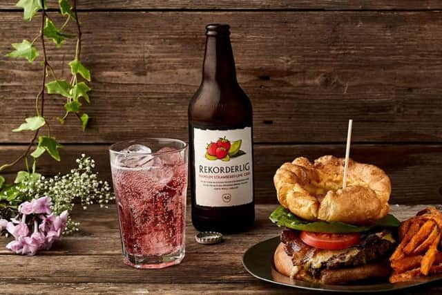 Yorkshire Pudding Burger - An example of the food at the family-friendly Potting Shed.