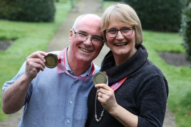 David and Jackie Laugher celebrate Jacks 3 Gold Medals from the Commonwealth Games at the surprise party.
Photography by Nigel Roddis Getty Images for npower