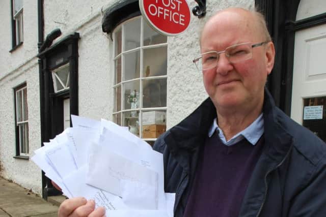 Alan Smith of Keep Green Hammerton Green delivering 82 objections letters