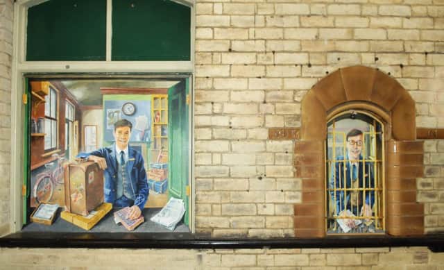 Knaresborough pictures at the rail station. (1804162AM3)