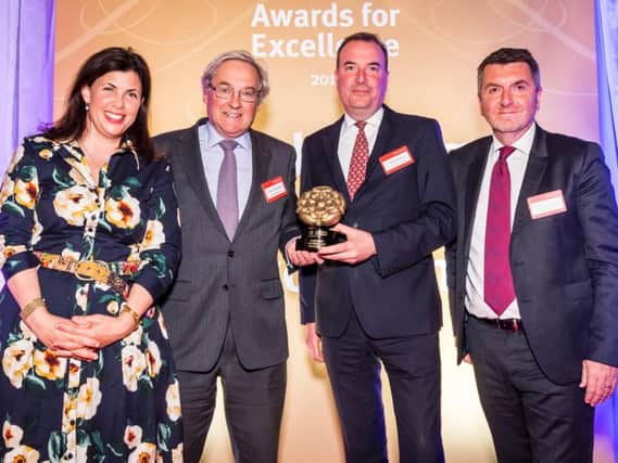 L to R: Kirsty Allsopp (Television Presenter), Simon Mackaness (Rudding Park Owner,) Peter Banks, (Rudding Park Managing Director) and Denis Wormwell (Chairman VisitEngland Advisory
Board)