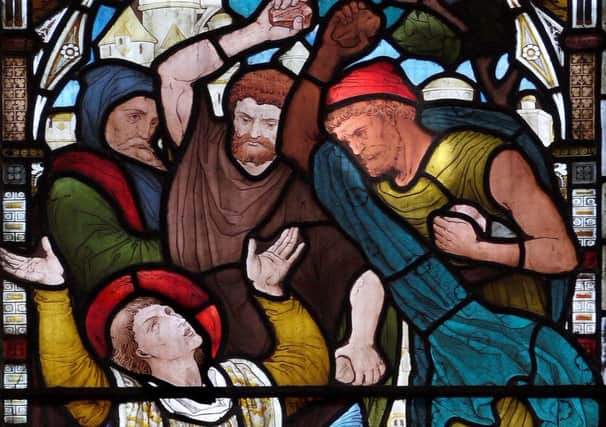 A detail of the memorial window to Frederick Vyner in Ripon Cathedral. (Copyright - Ian Stalker)