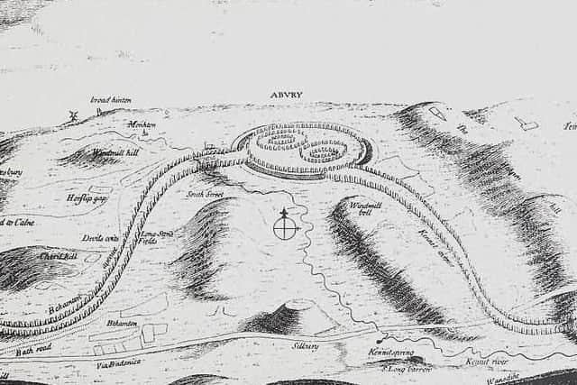 William Stukeleys idea of the Serpent Temple at Avebury.