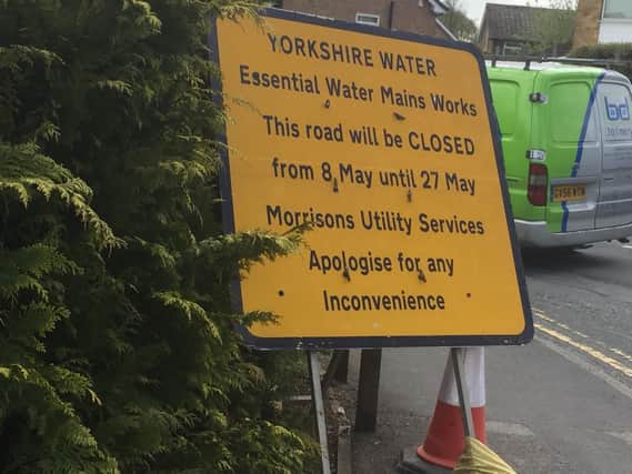 Yorkshire Water is to install new water mains on the road