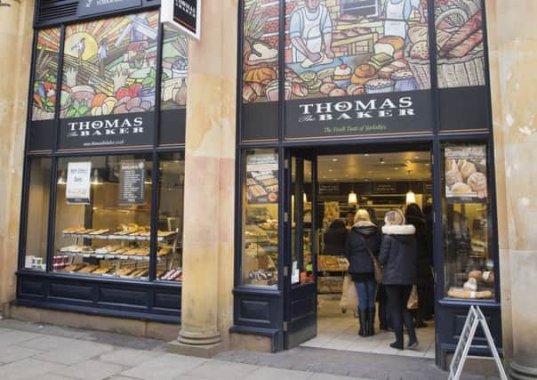 The Harrogate shop is one of 32 Thomas the Baker outlets, mainly around North and East Yorkshire.