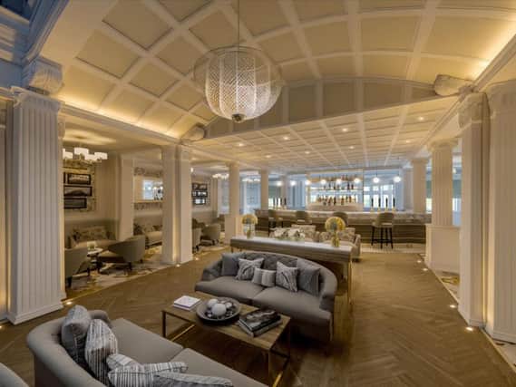 The grand Piano Lounge at The Majestic Hotel in Harrogate, which is set to become a DoubleTree by Hilton.