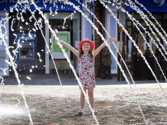 Hettie O'Keefe, aged 5 from Ossett, is pictured enjoying the weekend sunshine. Picture: Simon Hulme